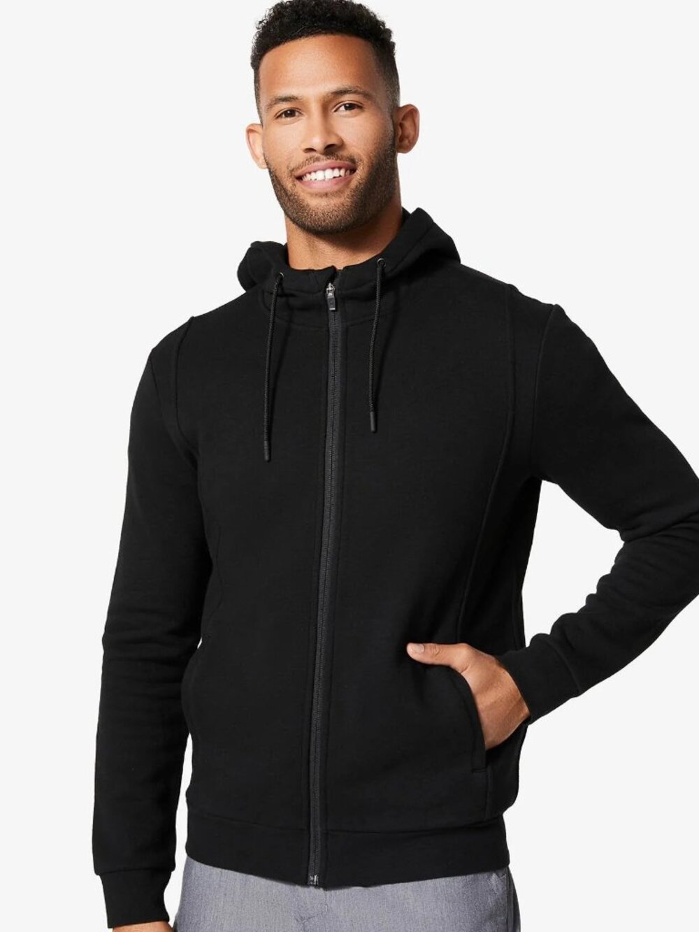 FIGS Men's Black Essential Hoodie 2.0 Size Small